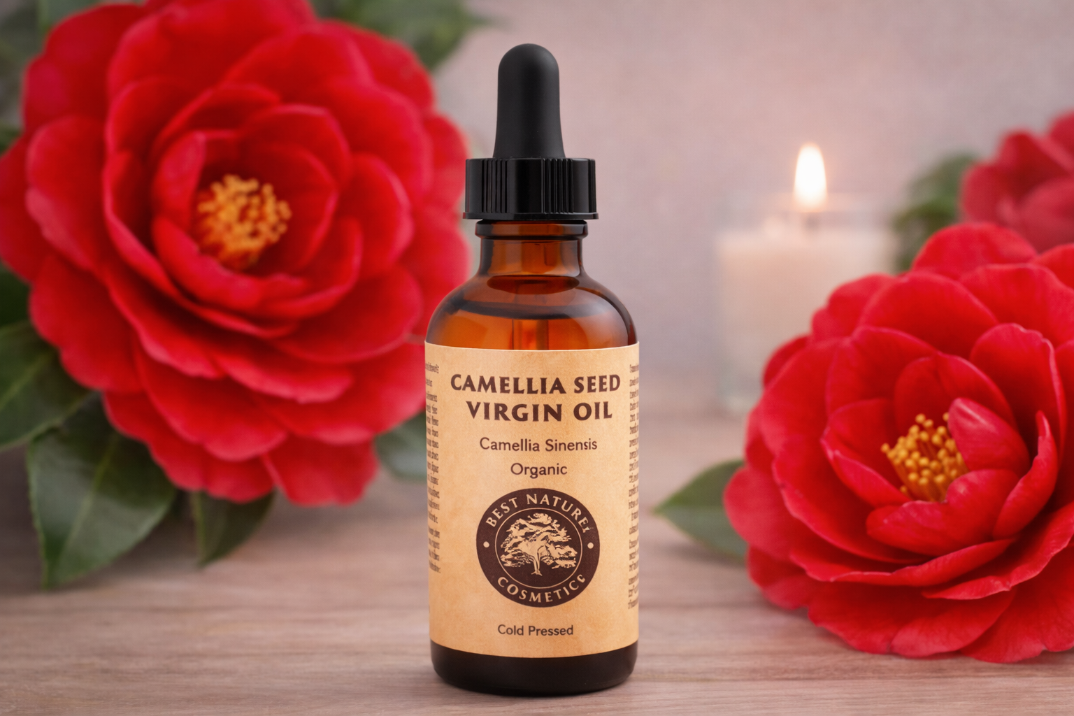 100% Aceite de Semilla de Camelia